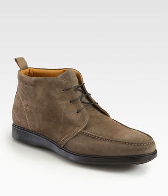 Saks Fifth Avenue Men's Collection Sawyer Suede Ankle Boot - Lyst
