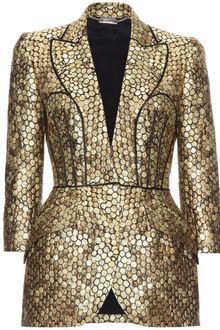 Alexander McQueen Jacquard Structured Jacket - Lyst