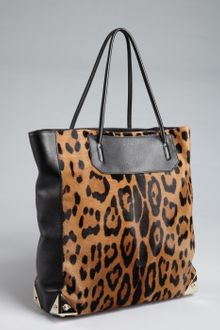 Alexander Wang Leopard Print Calf Hair Prisma Tote - Lyst