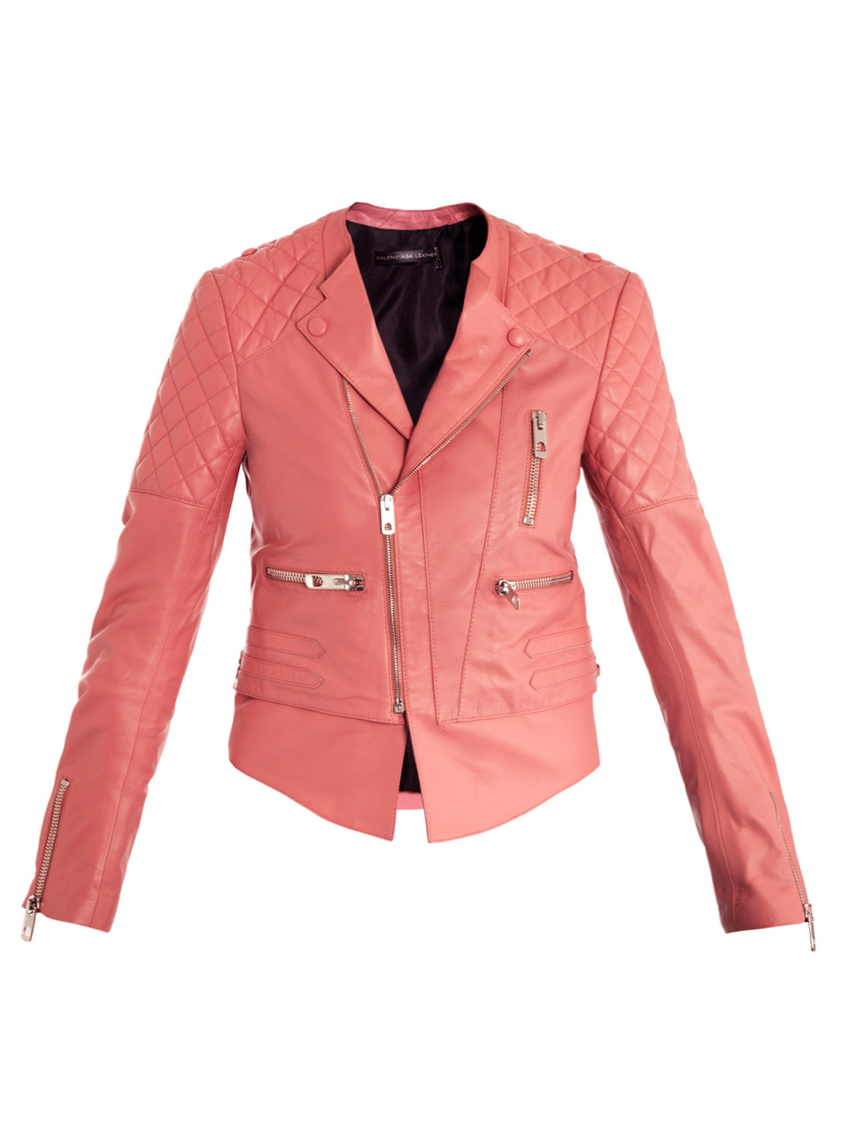 balenciaga quilted motorcycle jacket