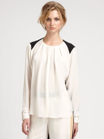 By Malene Birger Colorblock Top - Lyst