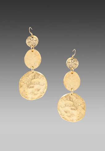 Kenneth Jay Lane 3 Coin Drop Earrings - Lyst