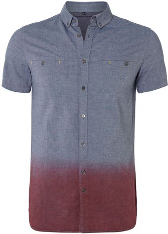 Label Lab Ss Printed Panel Shirt - Lyst