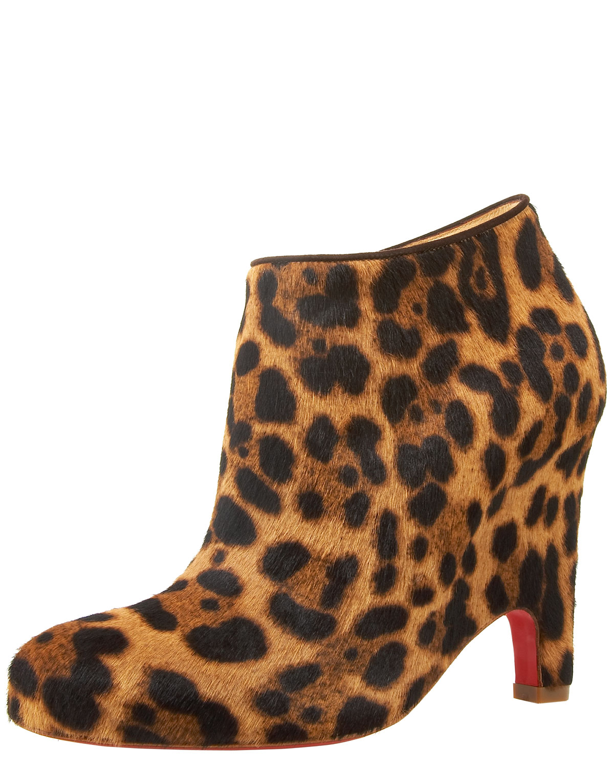 leopard louboutin booties
