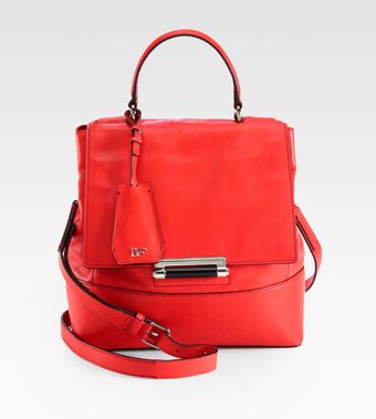 Diane Von Furstenberg 440 Small Leather Top Handle Bag - Lyst