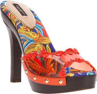 Dolce & Gabbana Transparent Mule Sandal - Lyst