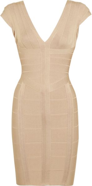 Hervé Léger Bandage Mini Dress - Lyst
