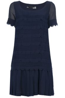 Love Moschino Drop Waist Dress - Lyst