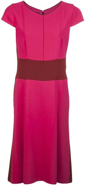 Narciso Rodriguez Contrast Waist Dress - Lyst