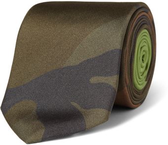Valentino Camouflageprint Silk Tie - Lyst