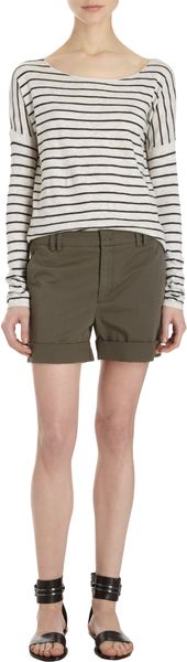 Vince Striped Boat Neck Sweater - Lyst