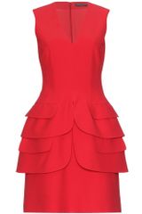 Alexander McQueen Tailored Dress with Layered Pocket Detail