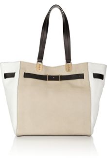 Christian Louboutin Sybil Colorblock Texturedleather Shopper - Lyst