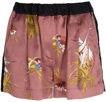 Forte Forte Flamingo Print Shorts - Lyst