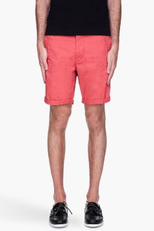 G-star Raw Ketchup Red Western Bronson Chino Straight Shorts - Lyst