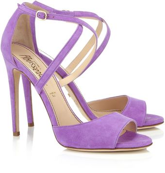 Jerome C. Rousseau 115mm Lilac Suede Popp Stilettos - Lyst
