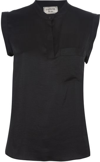 Lanvin Sleeveless Blouse - Lyst