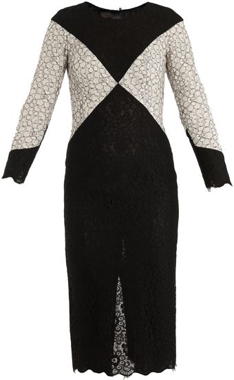 L'Wren Scott Diamond Lace Dress - Lyst