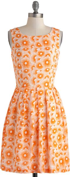 ModCloth Blooming Poppies Dress - Lyst