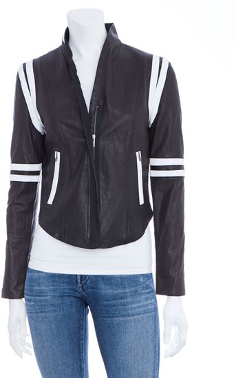 Veda Domino Leather Jacket - Lyst