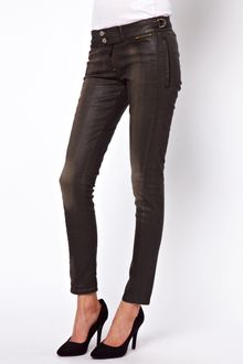 Vivienne Westwood Anglomania For Lee Faux Leather Skinny Jeans - Lyst