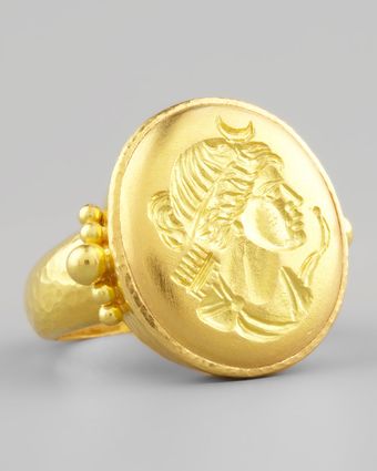 Elizabeth Locke 19k Gold Artemis Ring - Lyst
