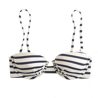 J.Crew Double Stripe Underwire Top - Lyst