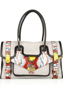 Proenza Schouler Ps1 Keep All Small Canvas and Leather Tote - Lyst