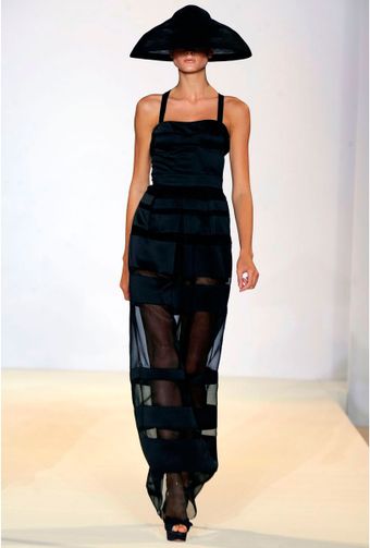 Temperley London Long Freya Ribbon Satin Dress - Lyst