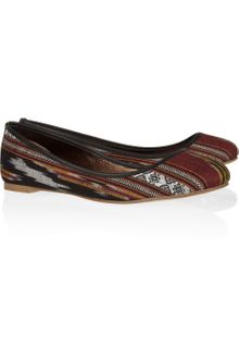 Twelfth Street by Cynthia Vincent Sage Woven Cotton Ballet Flats - Lyst