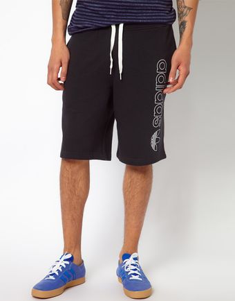 Adidas Originals Sweat Short with Originals Logo - Lyst