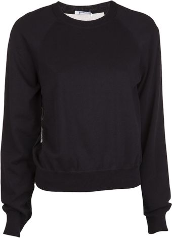 Alexander Wang Cotton Knit Raglan Pullover - Lyst