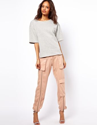 ASOS Collection Trousers with Soft Utility Detailing - Lyst