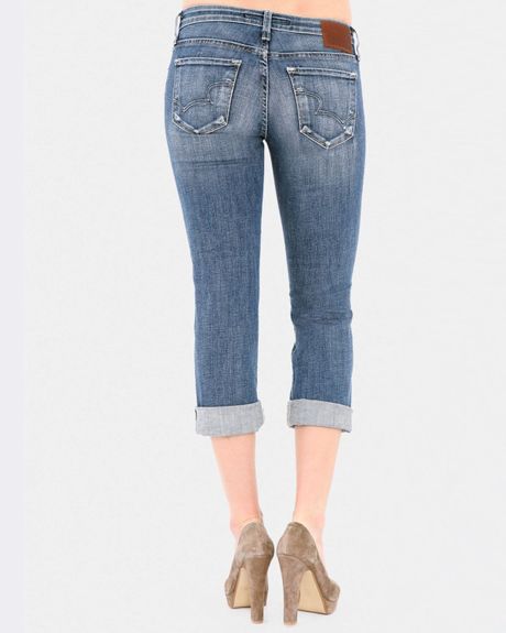 Big Star Jeans Rikki Low Rise Crop In Archstone In Blue Archstone Lyst