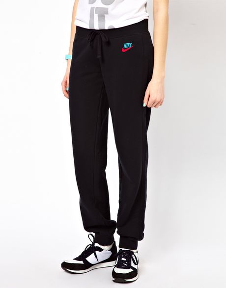 Nike Cuffed Sweat Pants in Black (blackpinkforce) | Lyst