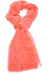 Stella McCartney Snakeskin Print Scarf