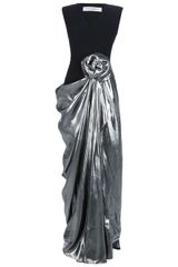 Viktor & Rolf Contrast Draped Skirt Dress