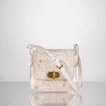 Ralph Lauren Tooled Small Crossbody - Lyst