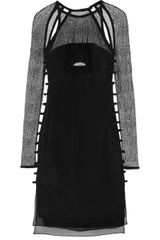 Emilio Pucci Silk Crepe and Net Dress