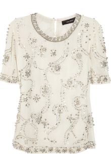 Isabel Marant Prehnite Crystal Embellished Top - Lyst