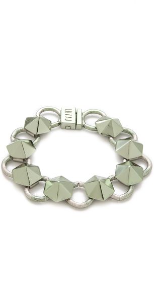 Luv Aj Pyramid Stud Tennis Bracelet - Lyst