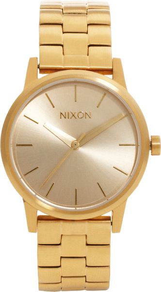 Nixon Small Kensington Gold Watch - Lyst
