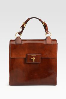 Prada Spazzolato Gusset Bag - Lyst