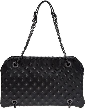 Bottega Veneta Leather Stud Duo Bag - Lyst