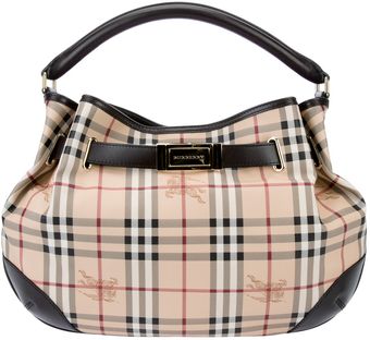 Burberry Haymarket Checked Tote - Lyst