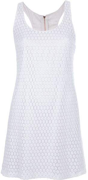 Frankie Morello Crochet Dress - Lyst