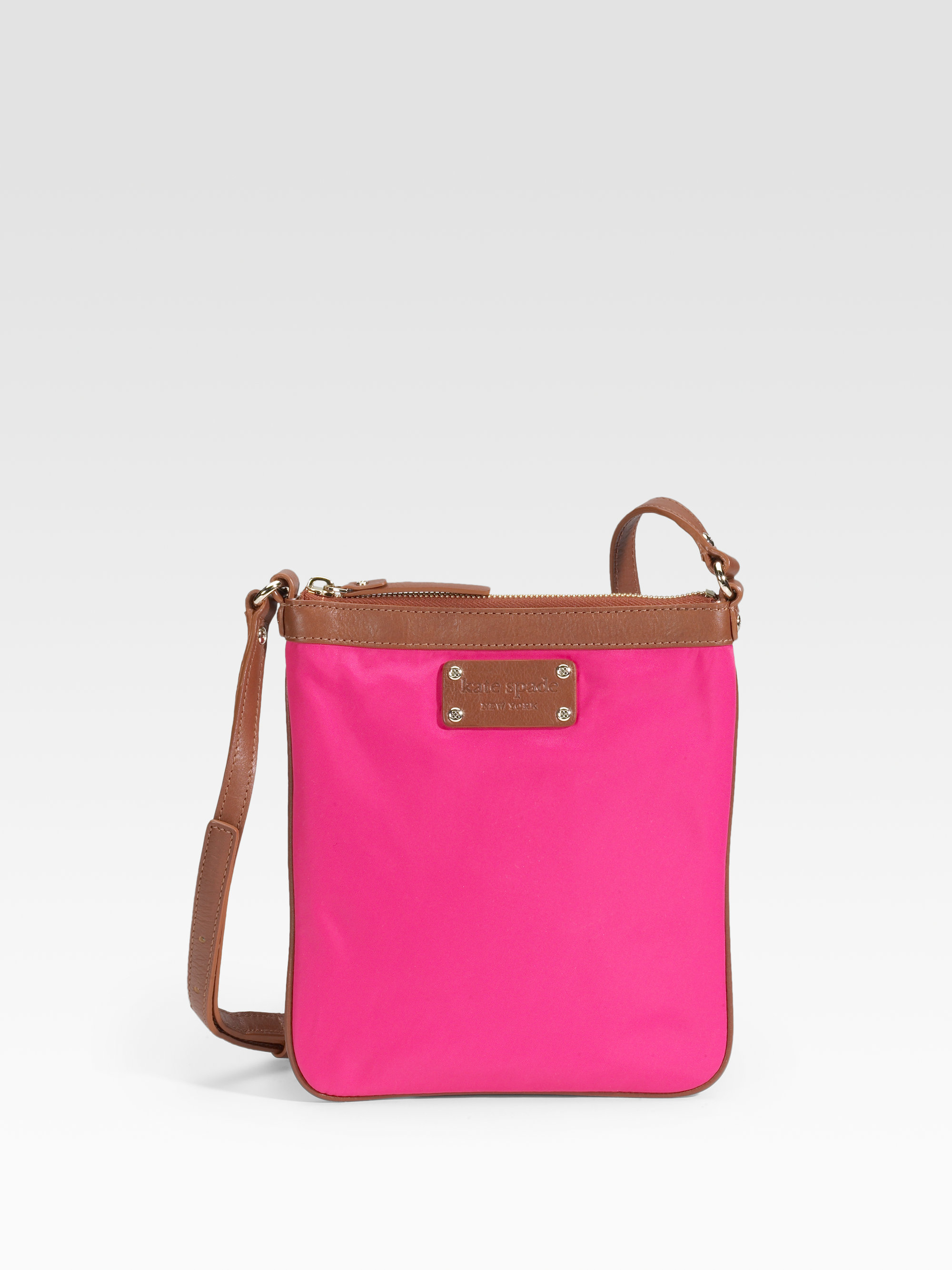 Kate Spade Thomas Nylon Mini Crossbody Bag in Pink (black) | Lyst