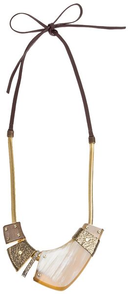 Lanvin Horn Tie Necklace - Lyst