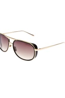 Linda Farrow Luxe Aviator Frame Sunglass - Lyst