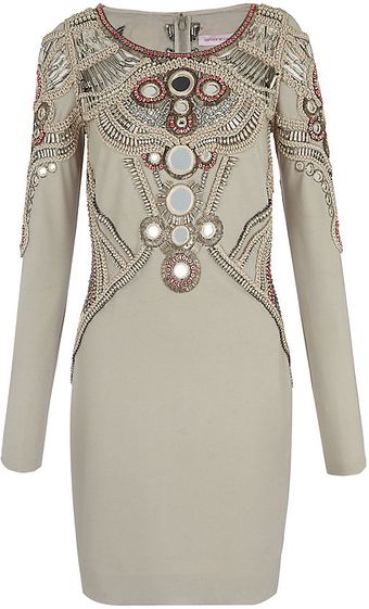 Matthew Williamson Mirror Embellished Dress - Lyst